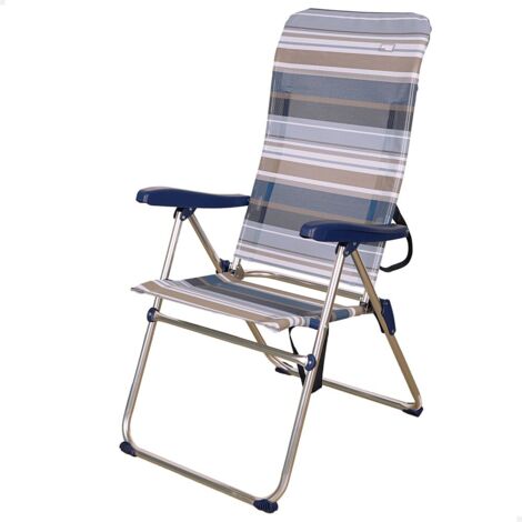 Silla playa plegable alta 5 posiciones aktive beach 61x69x108 cm