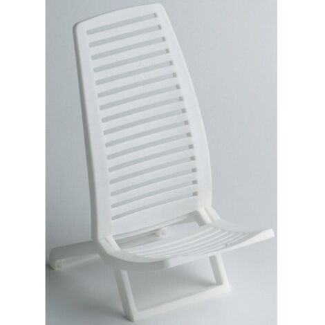 SILLA PLAYA PROPILENO BLANCO