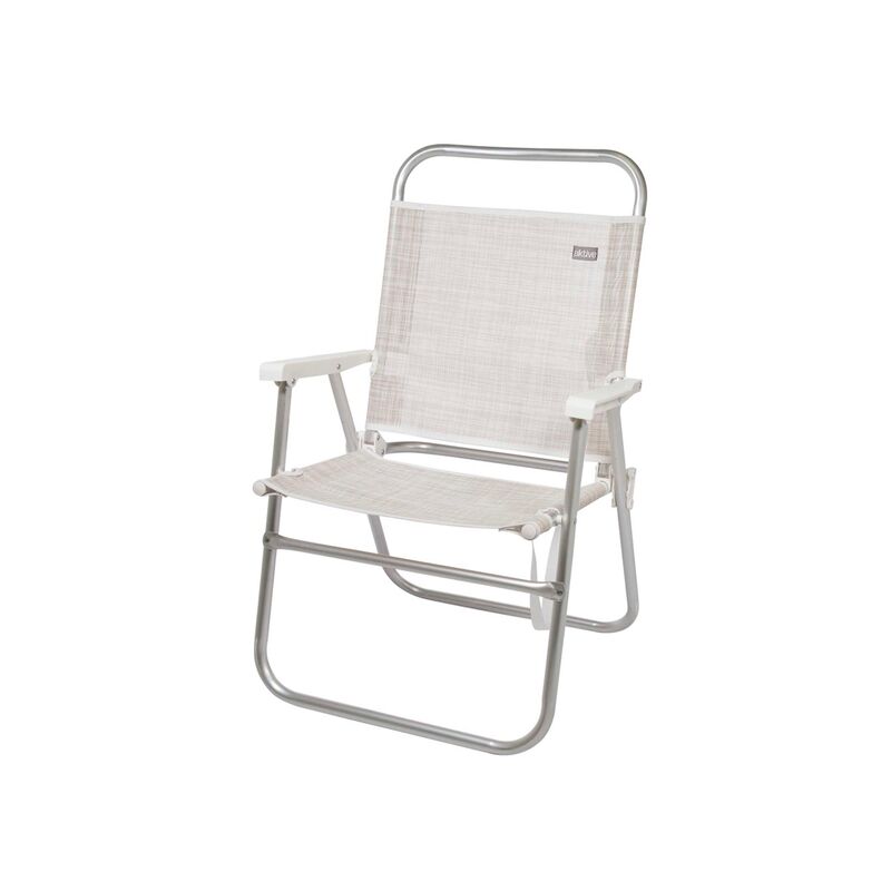 

Active - Silla plegable fija aluminio aktive beach 51x56x90 cm - beige