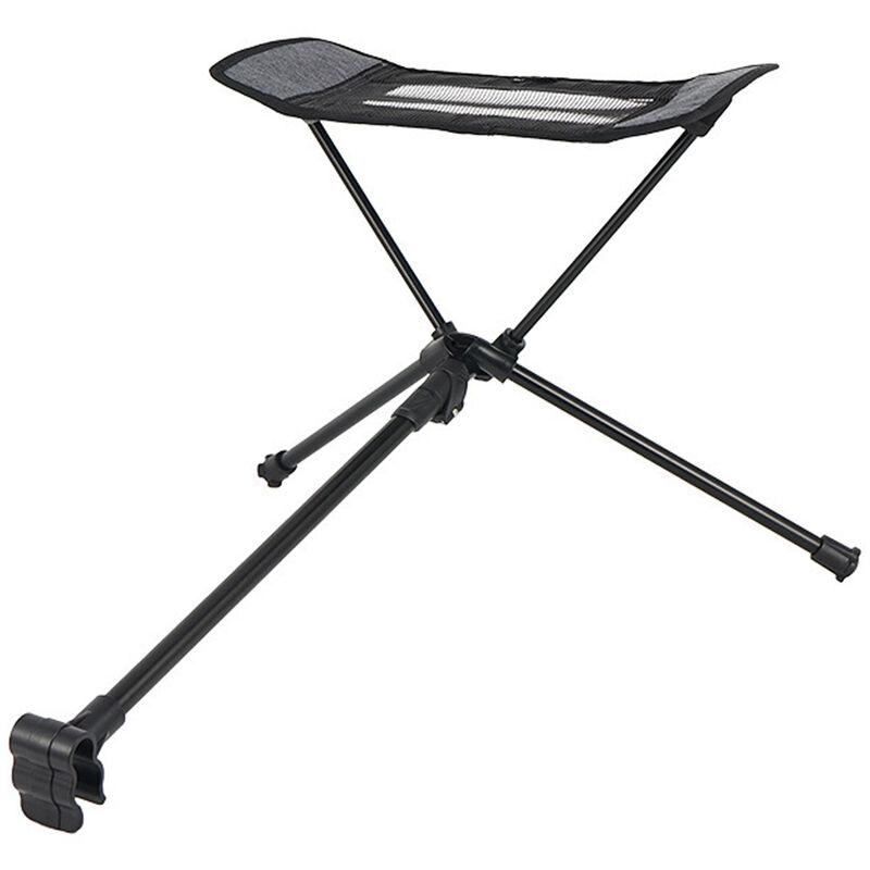 

Silla plegable al aire libre retractil Escabel portatil Silla de cubierta de extension de la pierna del taburete silla de Luna Set, Negro