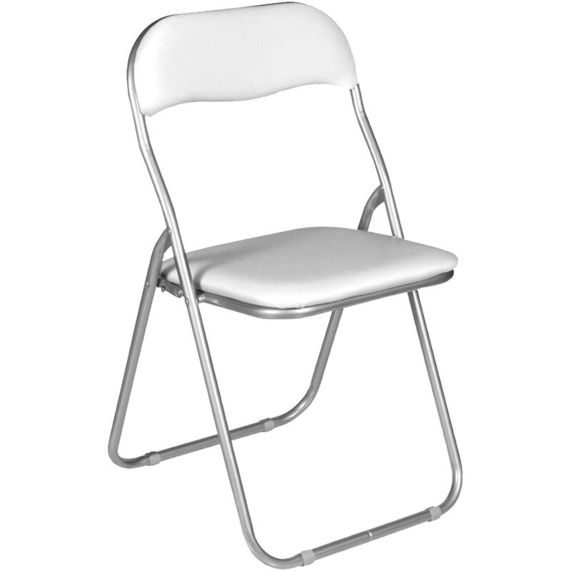 

Silla plegable, color blanco, 43 x 47 x 79,5 cm