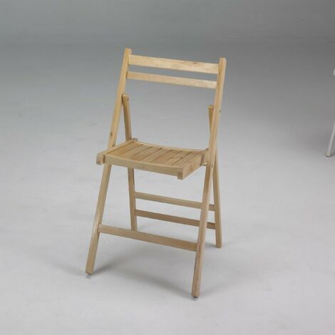 SILLA PLEGABLE MADERA NATURAL