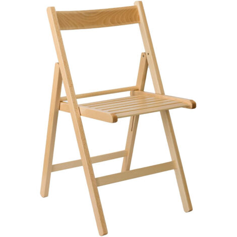 Silla Plegable de Madera de Bambú Biano 46x44x78cm Thinia Home