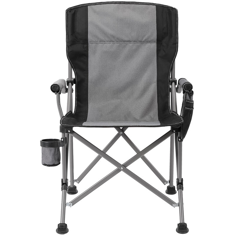 

Silla plegable plegable, con bolsillo, para acampar y pescar,Gris