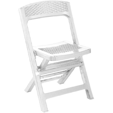 SILLA PLEGABLE RESINA ASSO BLANCA