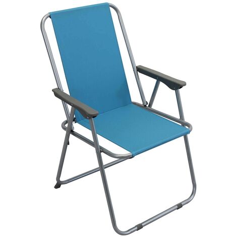 Silla plegable tumbona mar azul mod.Relax Alta