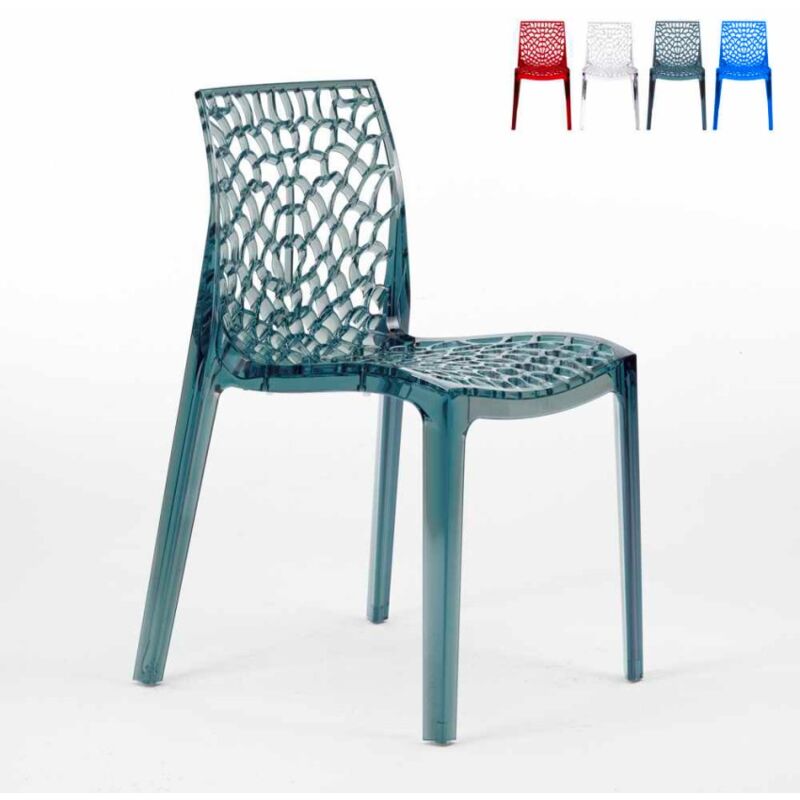 

Silla Apilable de Policarbonato Transparente para Bares y Restaurantes Gruvyer | Gris