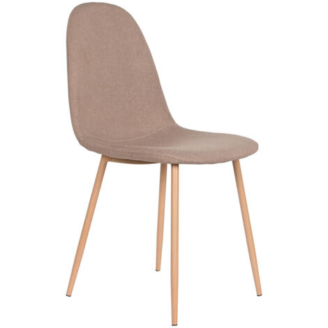 Silla Poliester Hierro 44X51,5X90,5 Simil Madera