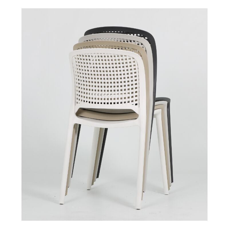 

BHD - Silla POLINESIA, apilable, polipropileno blanco