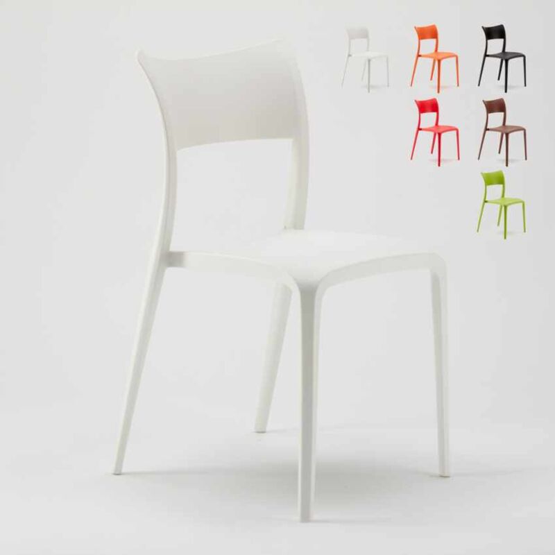 

Silla de Polipropileno para Cocina Bar Restaurante y Jardín Parisienne | Blanco