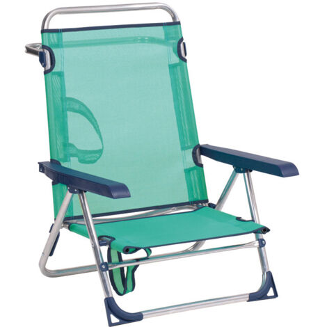 SILLA POSICIONES ALTA ALUMINIO PLAYA
