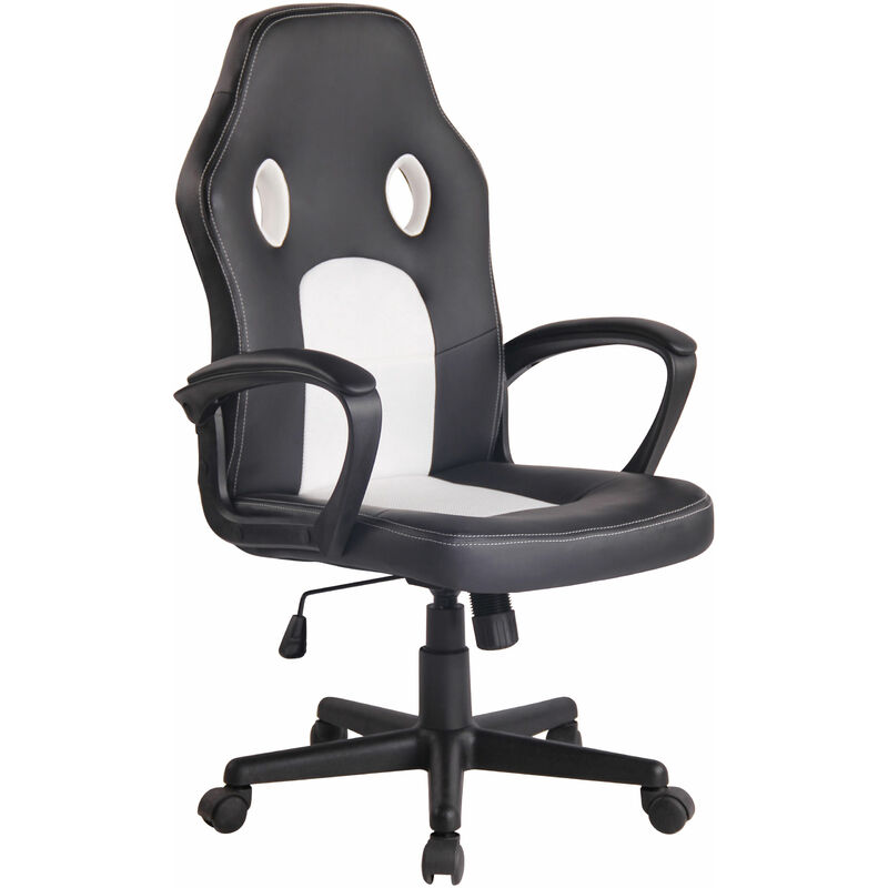 

CLP - Silla Racing Elbing en Cuero PU Negro/blanco