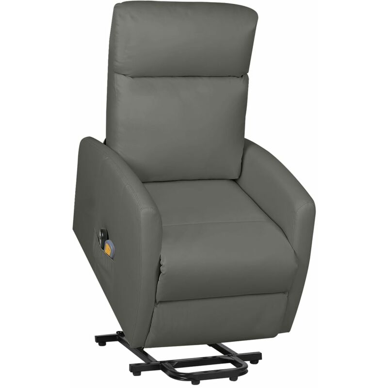 

Silla reclinable de masaje de pie cuero sintético gris
