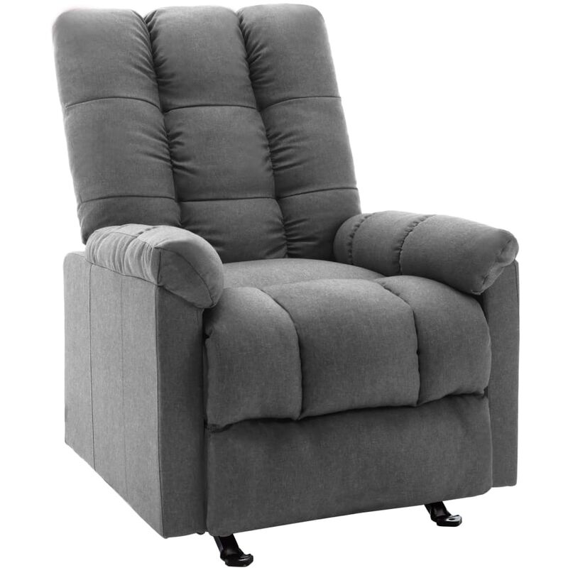 

Silla reclinable de tela gris claro