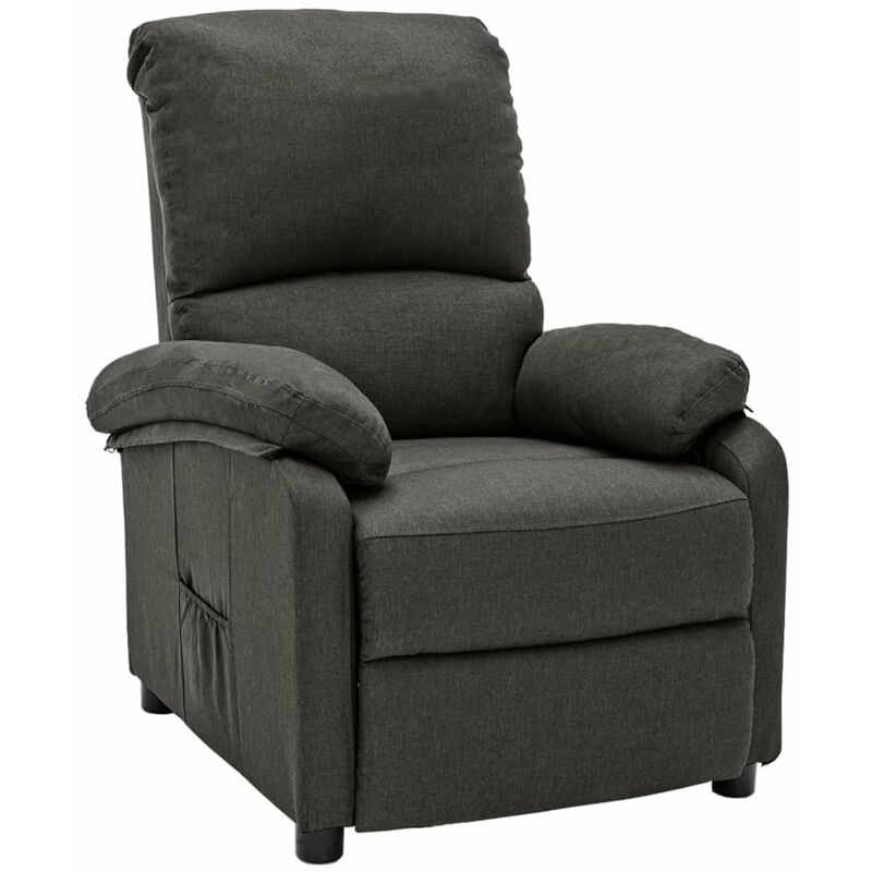

Silla reclinable de tela gris oscuro