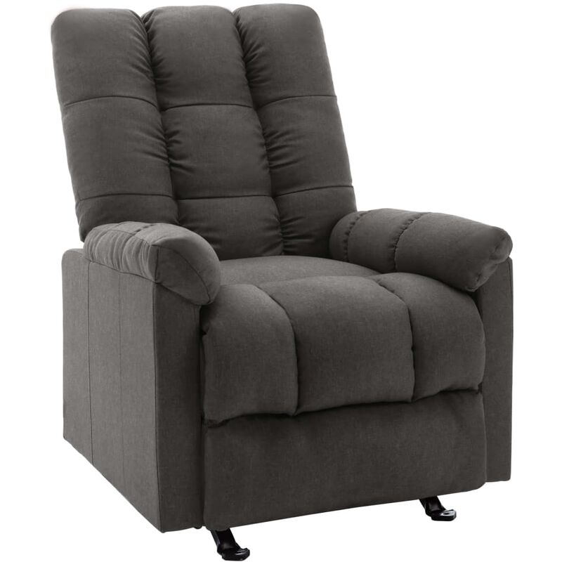 

Silla reclinable de tela gris oscuro