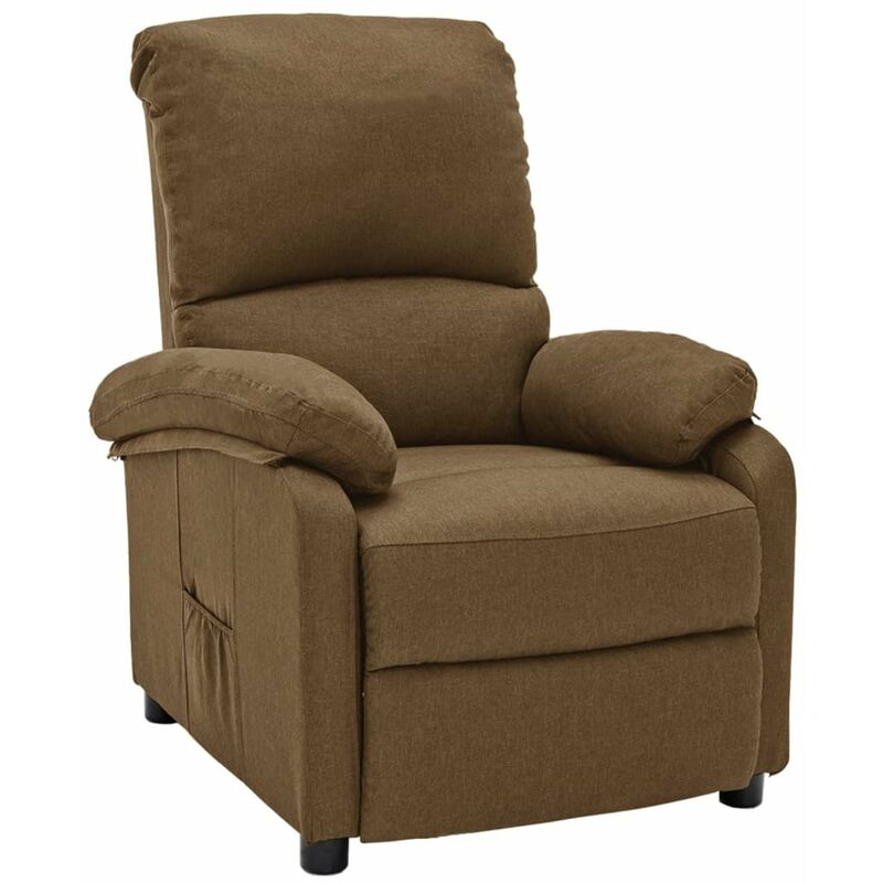 

Silla reclinable de tela gris taupe