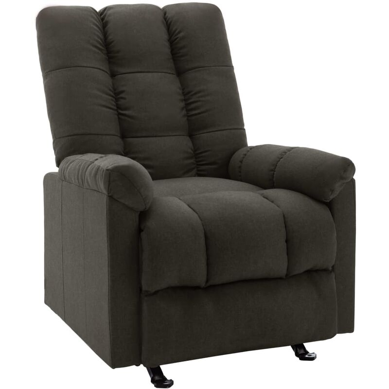 

Silla reclinable de tela gris taupe