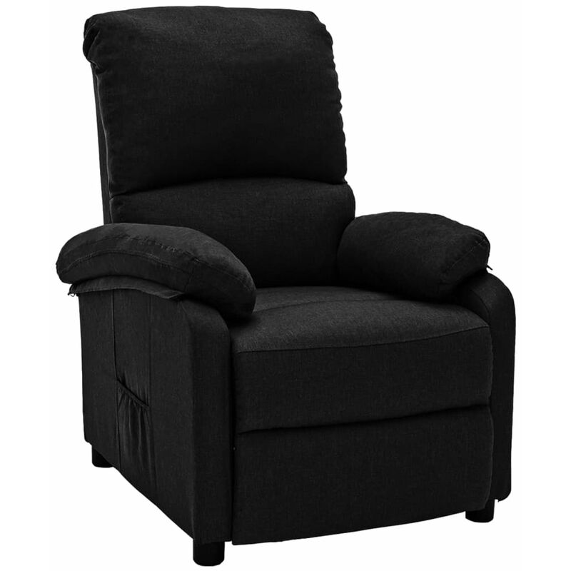 

Silla reclinable de tela negra