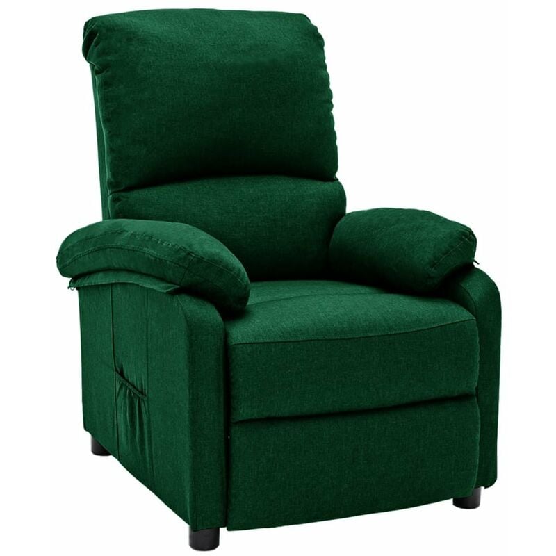 

Silla reclinable de tela verde oscuro