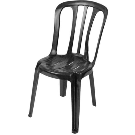Silla resina bistro antracita