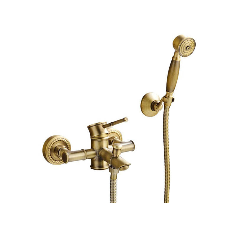 Silla Robinet De Baignoire en Laiton retro, mural, Ancien doré