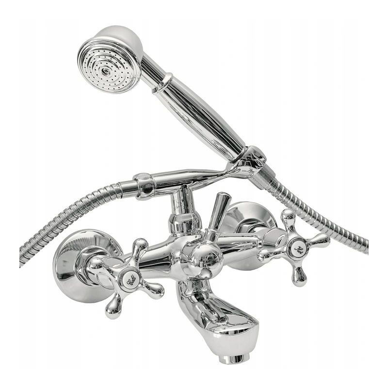 Silla Robinet De Baignoire en Laiton retro, mural, Chromé