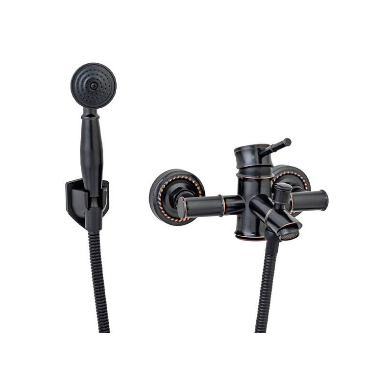 Silla Robinet De Baignoire en Laiton retro, mural, Noir