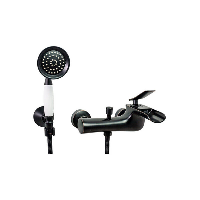 Silla Robinet De Baignoire en Laiton retro, mural, noir