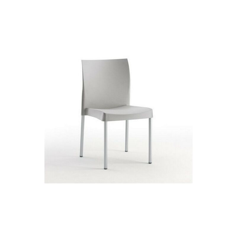 

Silla SANDRA, aluminio, polipropileno gris*