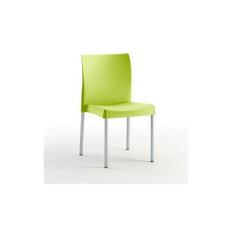 

Silla SANDRA, aluminio, polipropileno verde lima*