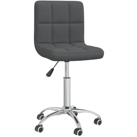 Silla sillón asiento giratorio oficina ordenador estudio tela gris oscuro 020024128