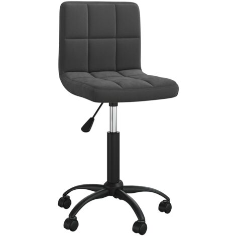 Silla sillón asiento giratorio ordenador oficina estudio terciopelo negro 020024165