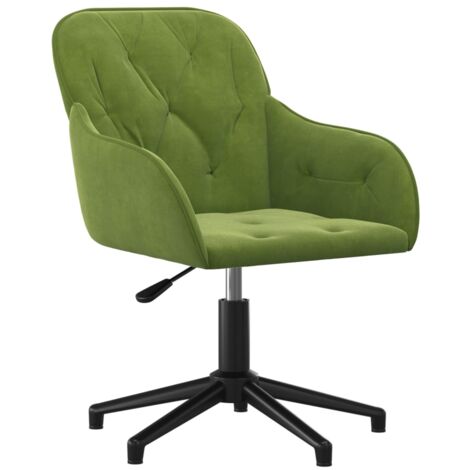 Silla sillón asiento giratorio para ordenador oficina estudio clairvelour verde 020024185