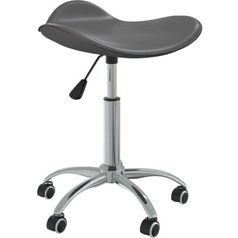 Silla sillón ordenador oficina asiento estudio gris símil piel 020024026