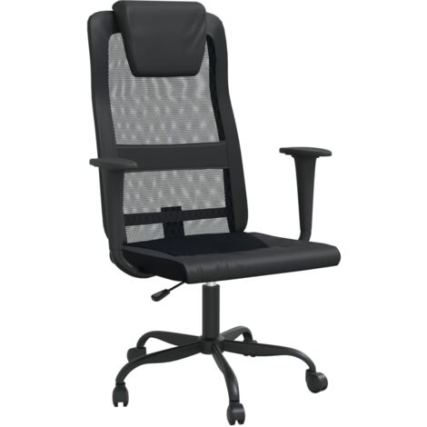 Silla sillón ordenador oficina asiento estudio regulable en altura negro