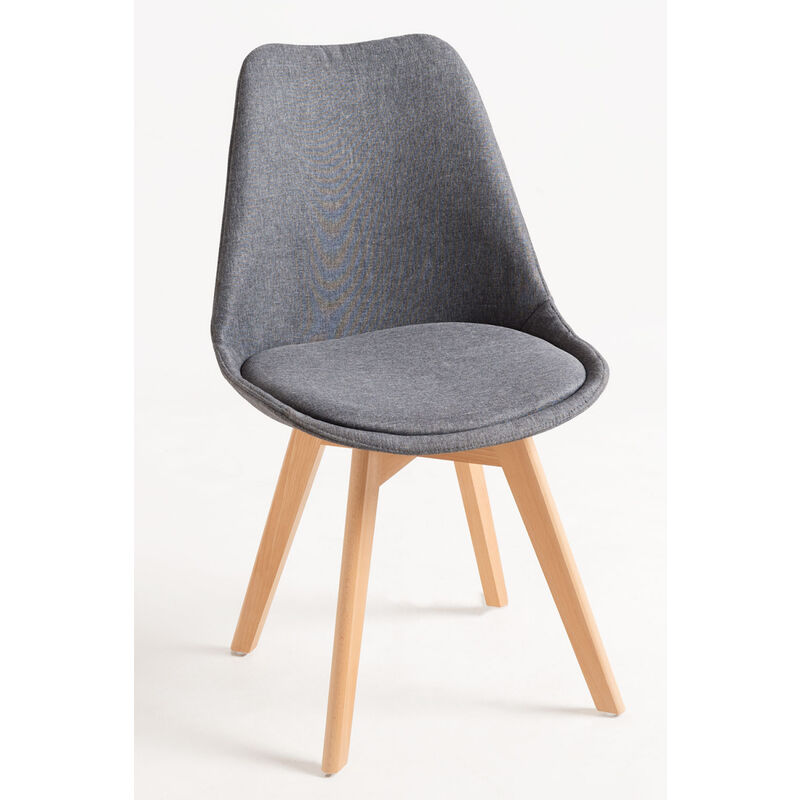 

Silla de comedor Synk Tela - Gris oscuro