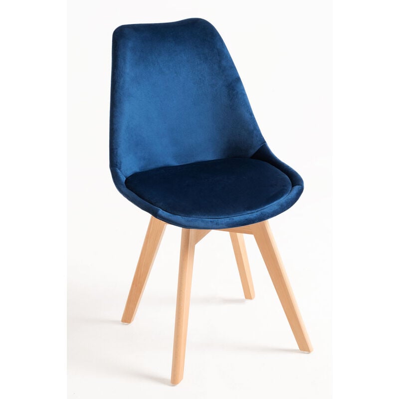 

Sillas Comedor - Silla Synk Terciopelo - Azul