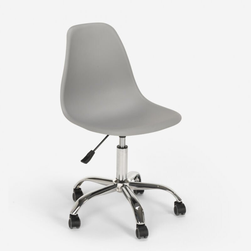 

Silla taburete de oficina con ruedas giratorias, diseño moderno eiffel Wooden Roll
