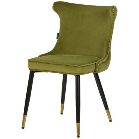 Silla Tachuelas Velvet Verde Aspen 49x54x82 Cm