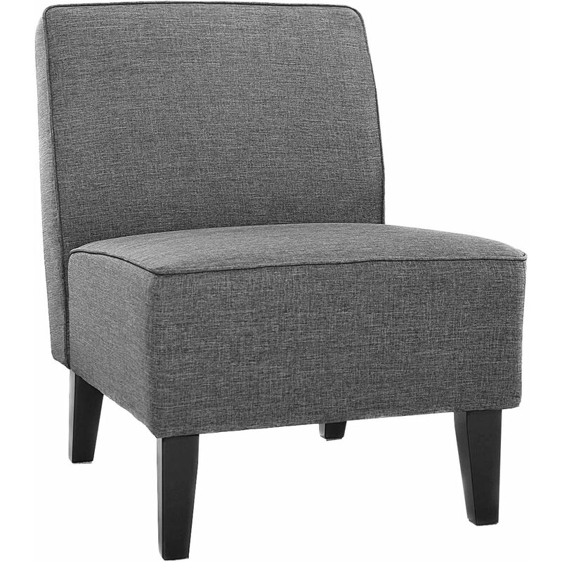 

Silla Tapizada Silla sin Reposabrazos Silla Moderna para Salón Habitación Oficina Comedor Escritorio (Gris)