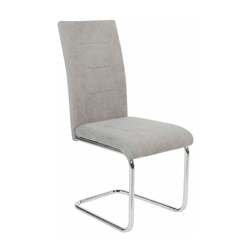

Silla tapizada tela gris Chiara