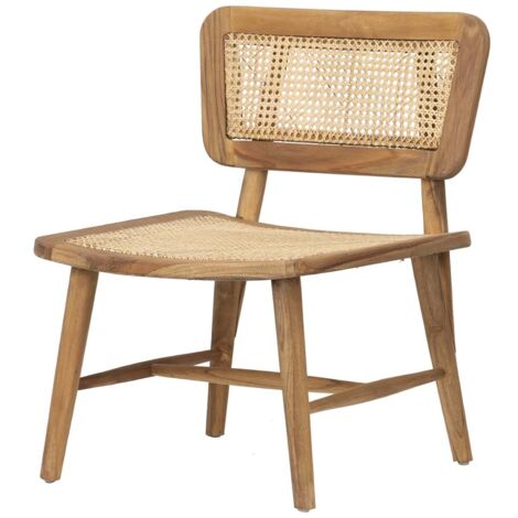 Silla Teca Natural 60X64X80 Cm