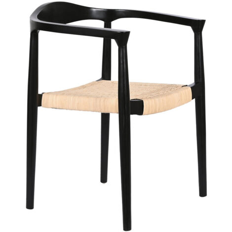 Silla Teca Ratan 59X55X81 Negro