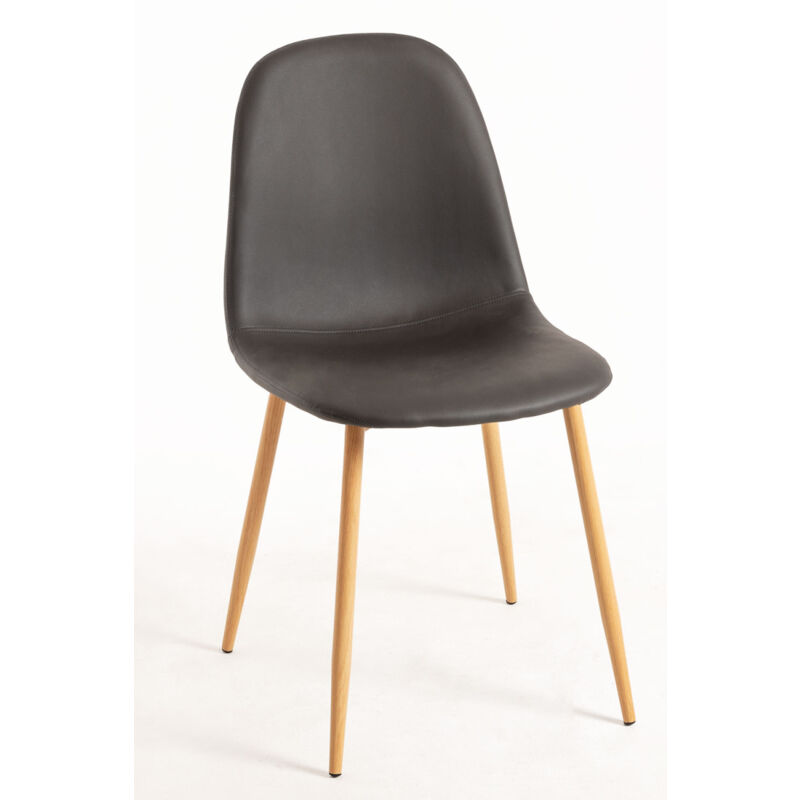 

Sillas Comedor - Silla Teok Polipiel - Gris