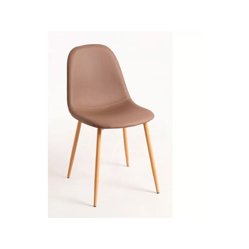 

Sillas Comedor - Silla Teok Polipiel - Beige