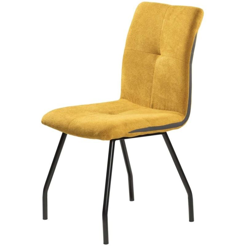 

Silla Theo estructura metalica en varios acabados diferentes 90 cm(alto) 46 cm(ancho) 54 cm(largo) Color MOSTAZA