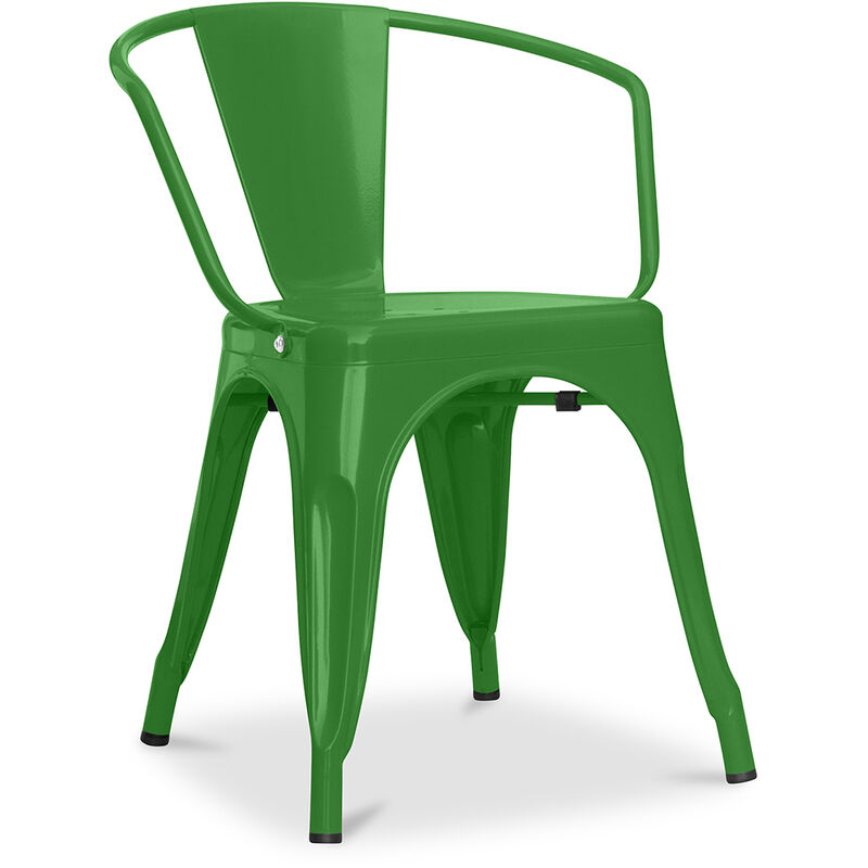 

Silla Stylix con reposabrazos Nueva edición - Metal Verde Hierro