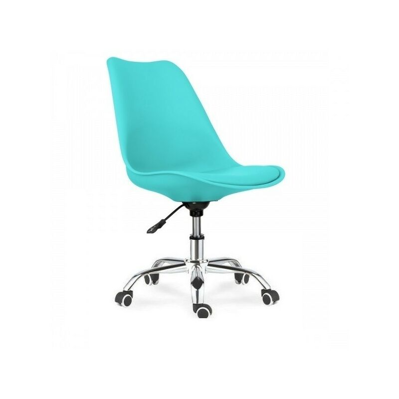 

Silla TORRE, giratoria, turquesa, cojín turquesa