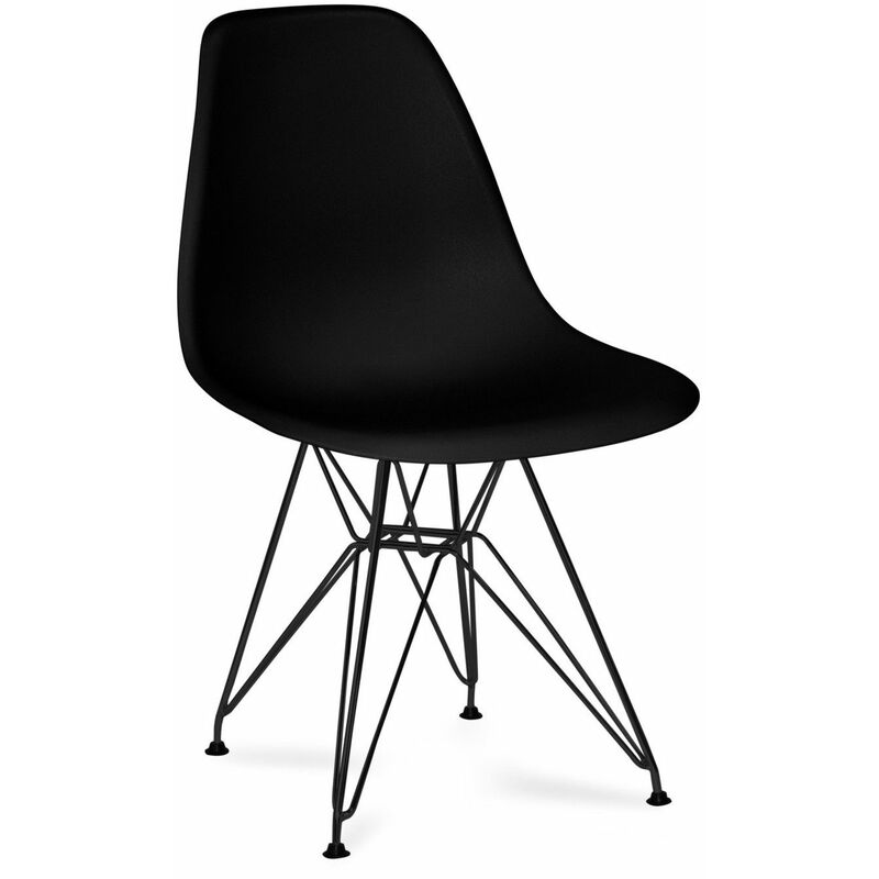 

Silla Tower Chrome Black Extra Negro Ancho: 47 Cm X Largo: 52 Cm X Alto: 82 Cm